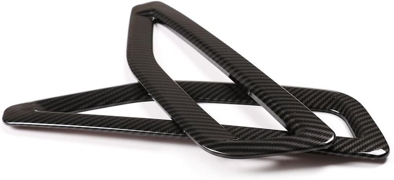 Hudiriy Front Side Fender Vent Decoration Trim Compatible with BMW X5 G05 2019-2022 Spoiler Body Decoration Cover, Air Flow Intake Hole Grille Exterior Accessories (Carbon Fiber Pattern) - Image 4